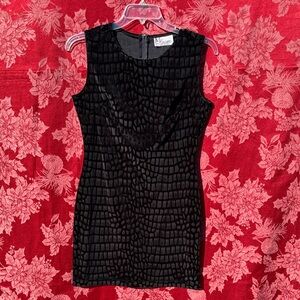 Vintage textured mini dress